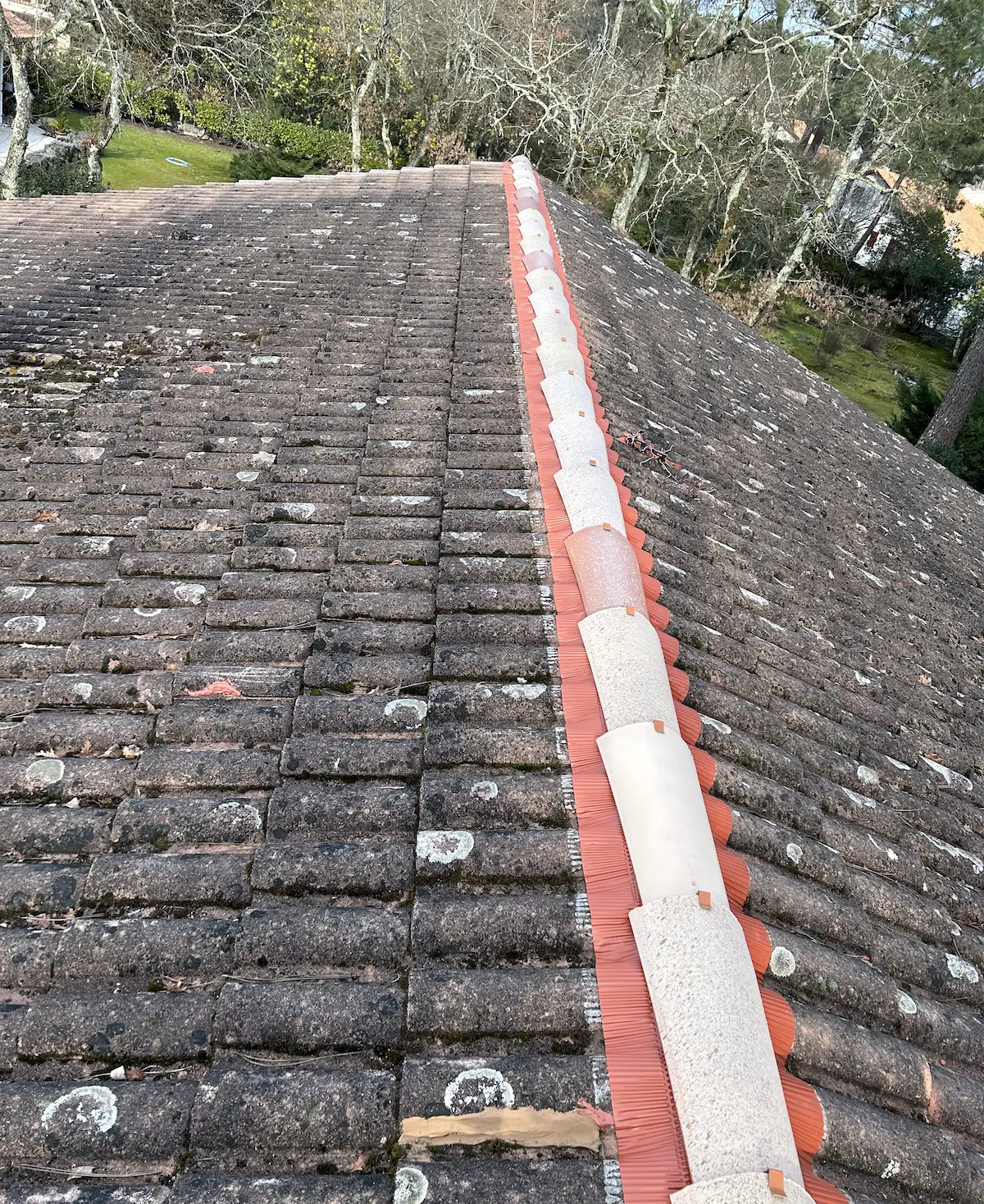 Remplacement de faîtage avec closoir ventilé — étape 2