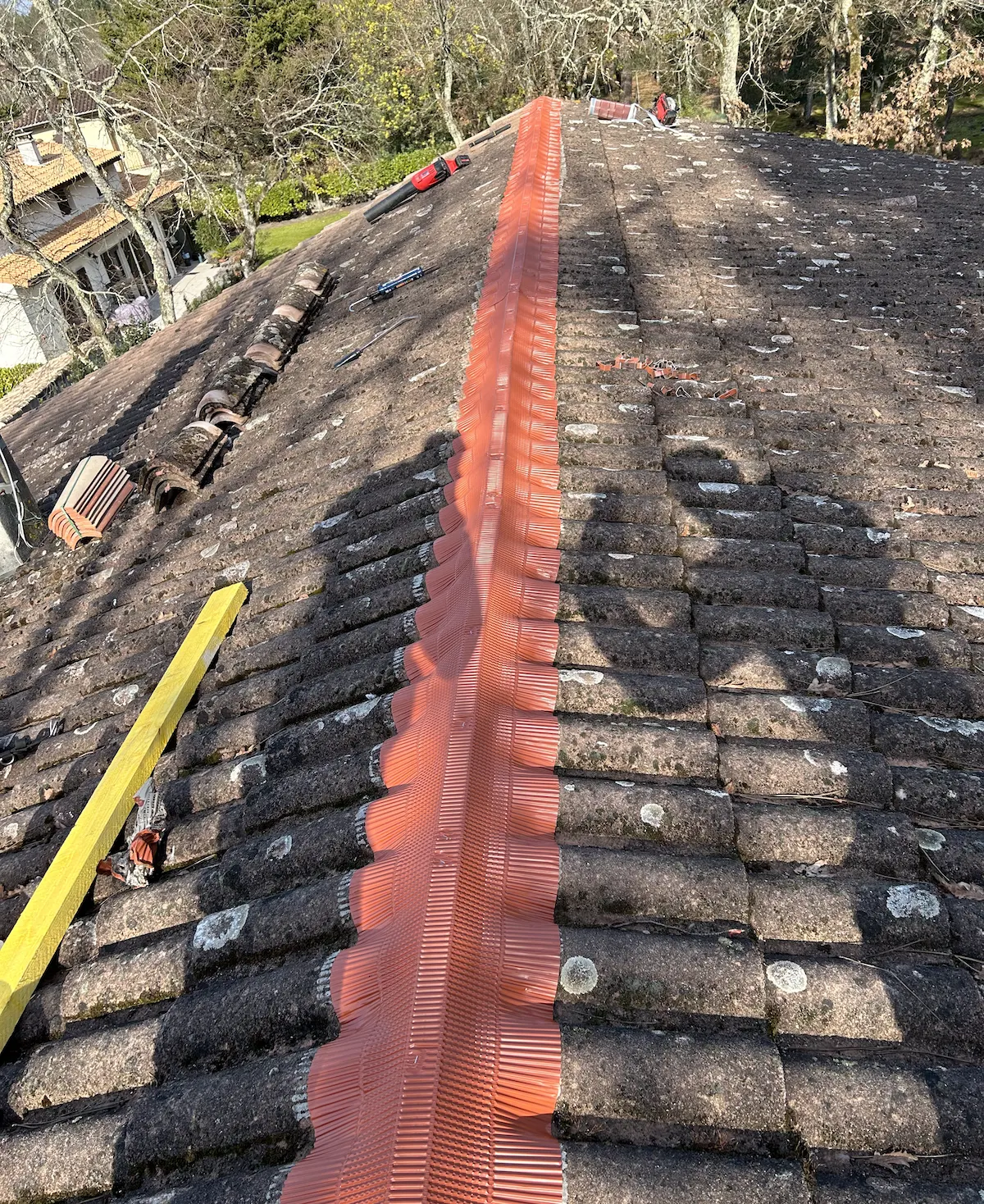 Remplacement de faîtage avec closoir ventilé — étape 3